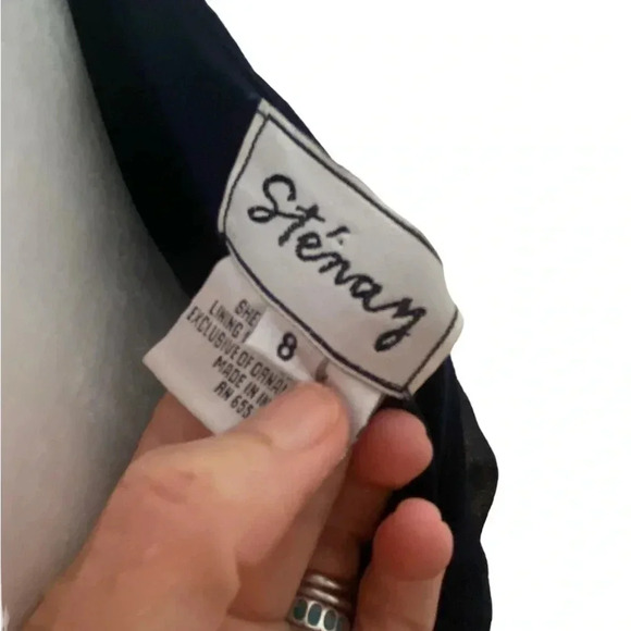 Stenay Vintage Beaded Sequin Silk Cocktail Dress - Picture 8 of 9